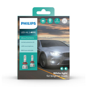 Philips H11 LED Koplamp 12/24V Set Ultinon Pro5100