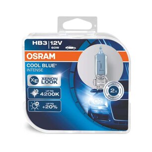 Osram HB3 Halogeenlamp 12V 60W Cool Blue Intense P20d 2 stuks