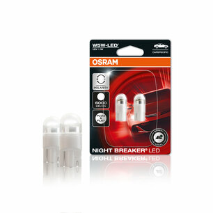 Osram W5W LED Retrofit Wit 12V Set Night Breaker LED ECE-goedgekeurd