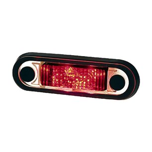 Hella LED Markeringslamp Rood Inbouw | 2XA 959 790-407