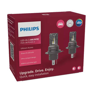 Philips H4/H19 Access LED Koplamp Set 20W P43t/PU43t-3-1 12V