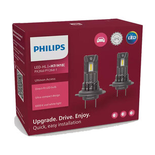 Philips H7/H18 Access LED Koplamp Set 16W PX26d/PY26d-1 12V