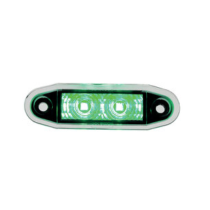 Boreman LED Markeringslamp Groen Easy-Fit 0,5m Kabel