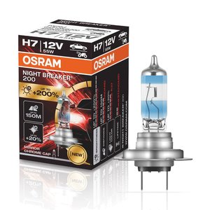 Osram H7 Halogeenlamp 12V 55W PX26d Night Breaker 200